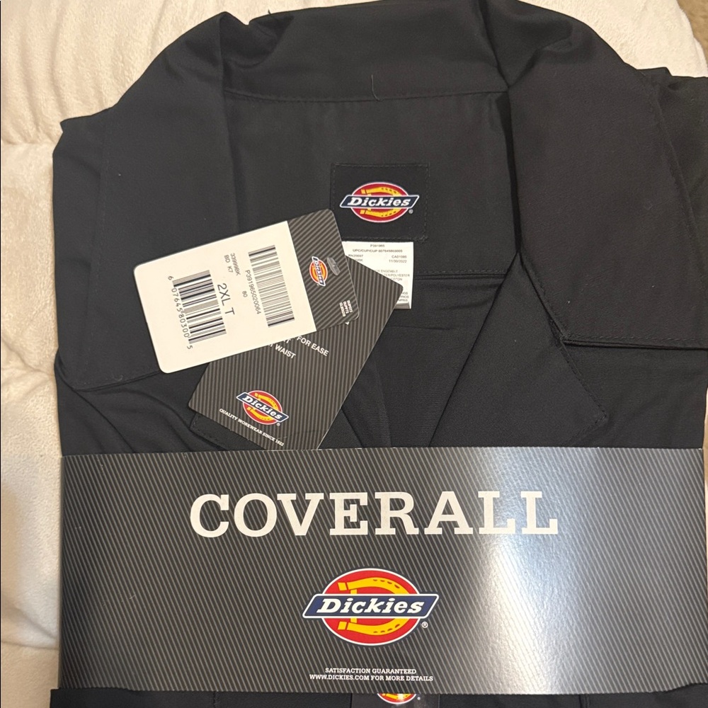 Dickies Black Workwear Coverall